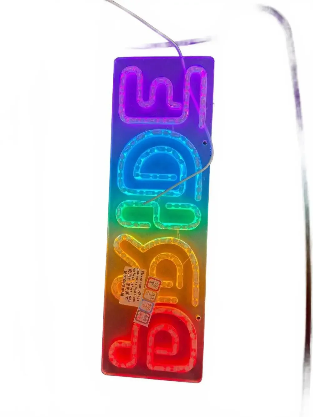 Colorful PRIDE Neon Sign Light Rainbow LED Wall Decor pride LGBT usb plug